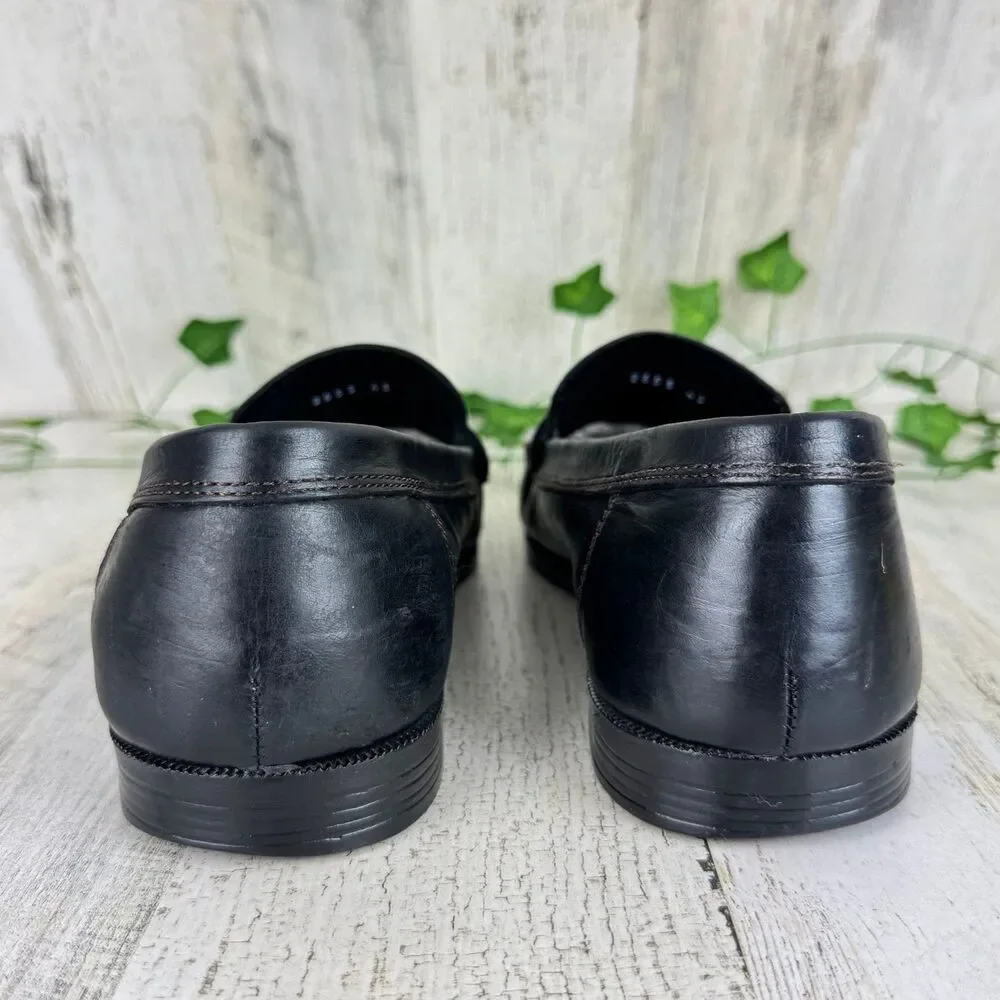 Men's Italian Casual Loafer Slip On woven with tassel size 43